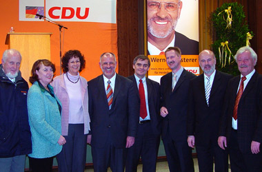 Foto MP Peter Müller am 24. März 2006 in Heidelberg