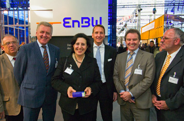Foto Werner Pfisterer MdL gemeinsam mit Wirtschaftsminister Ernst Pfister auf der CeBIT 2008
