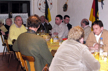 Foto 1. Besen-Stammtisch 2009 der CDU-Rohrbach